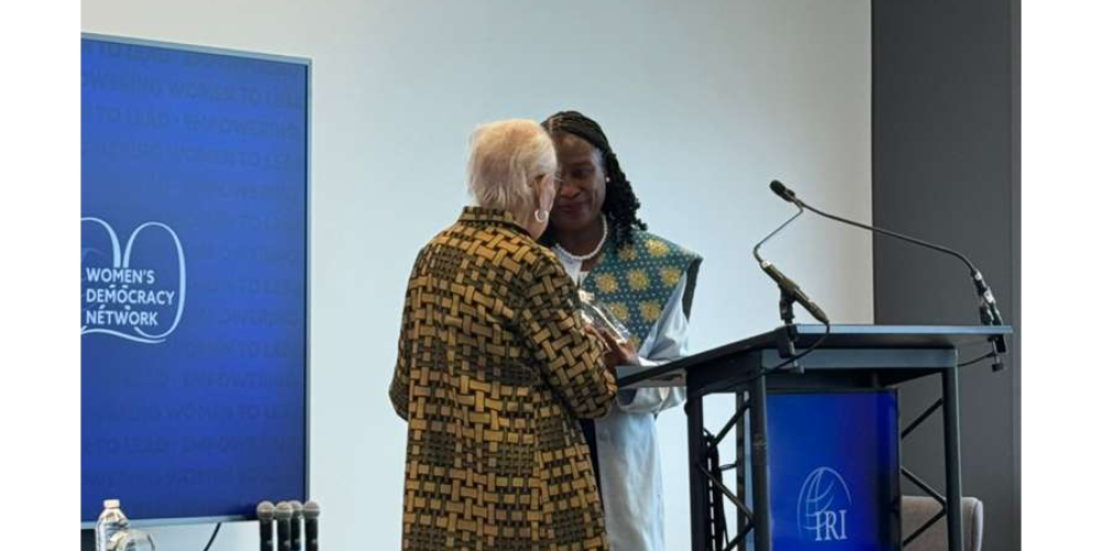 Hon. Beatrice Kiraso Receives Prestigious Women’s Democracy Network Award